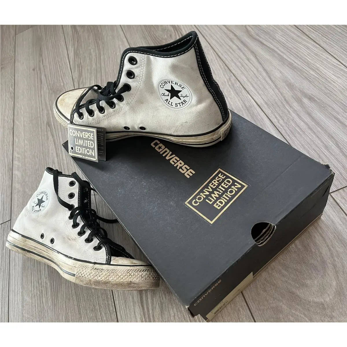 Converse shoes - converse chuck taylor all star - chuck taylor allstar - destroyed worn white 17