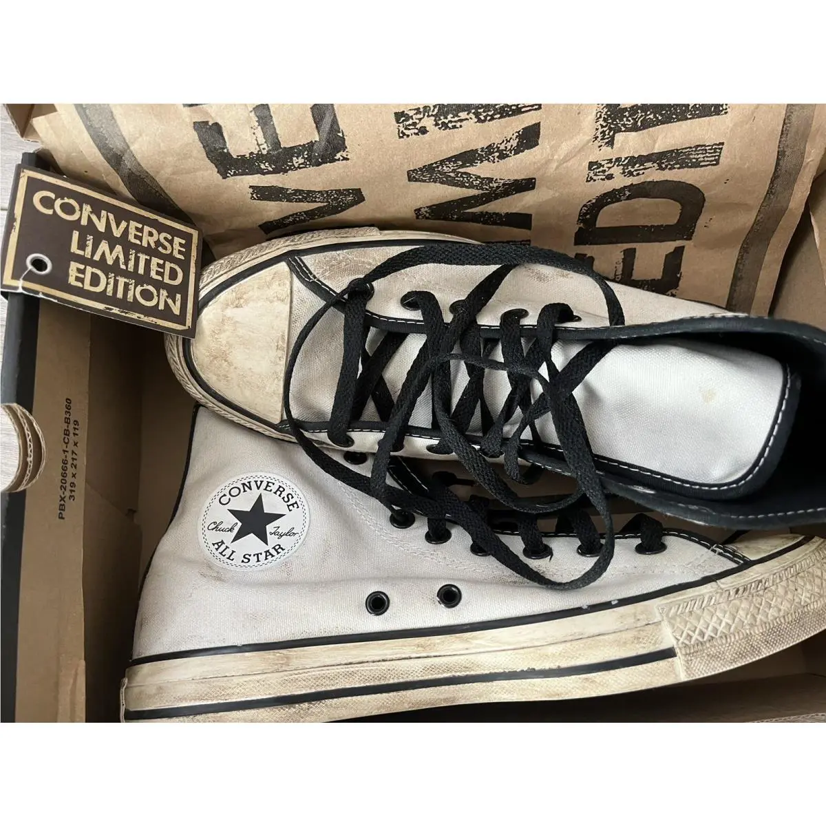 Converse shoes - converse chuck taylor all star - chuck taylor allstar - destroyed worn white 6