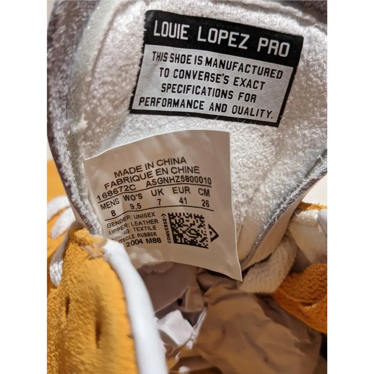 Converse shoes - Converse Louie Lopez Pro Ox - 168672C - Yellow 8