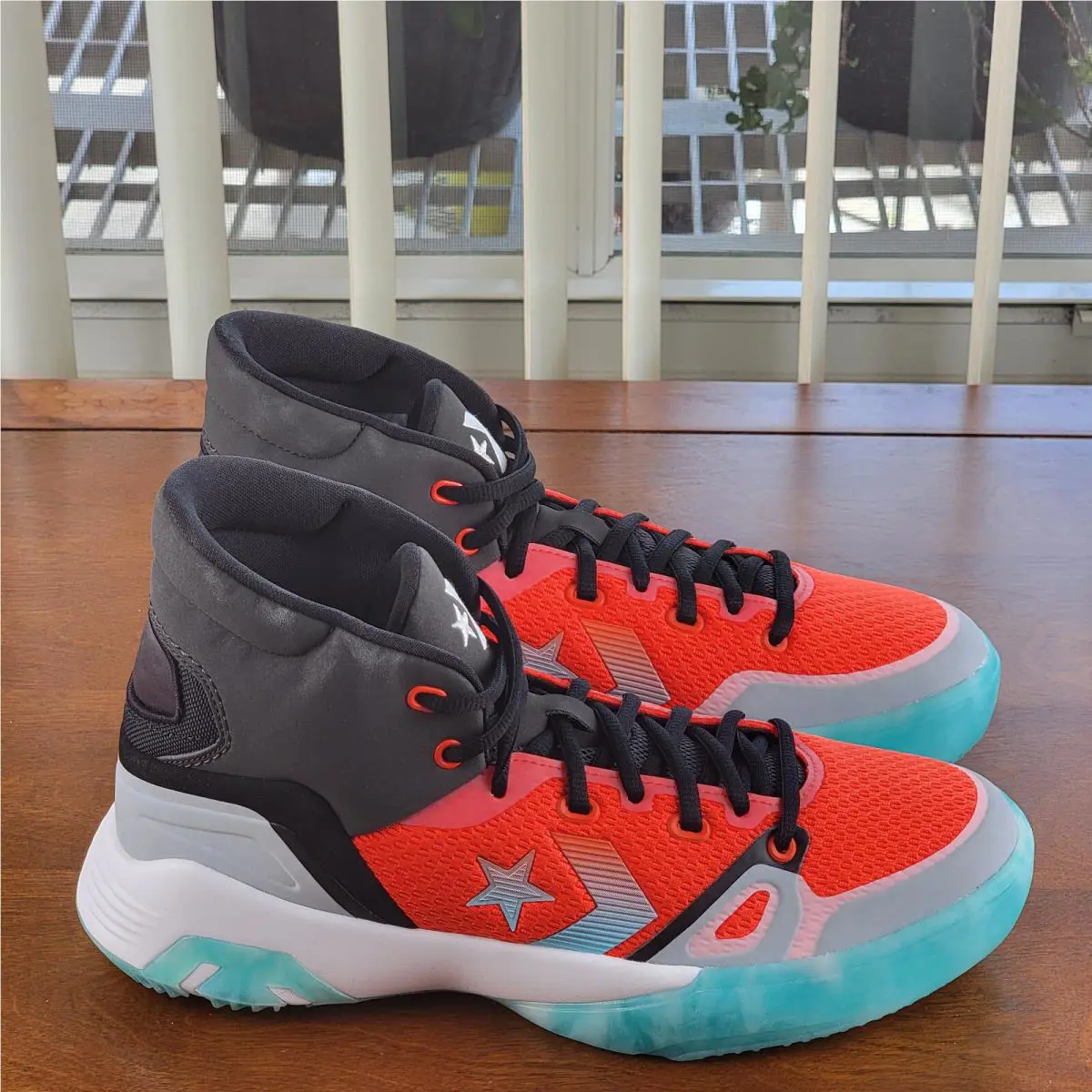 Converse shoes - Converse G4 Court Daze Hi - 170762C - Storm Wind / Bright Poppy / Harbor Teal (UPC: 194432895638) 0