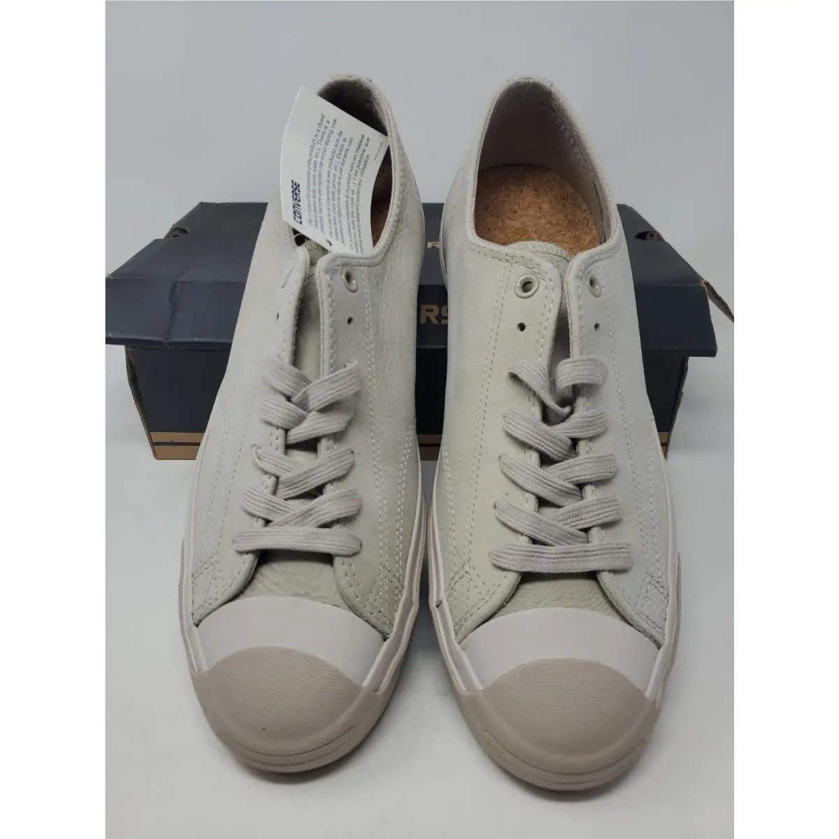 Jack Purcell Leather White Shoes Low Top Sneakers Men`s 10.5 by Converse
