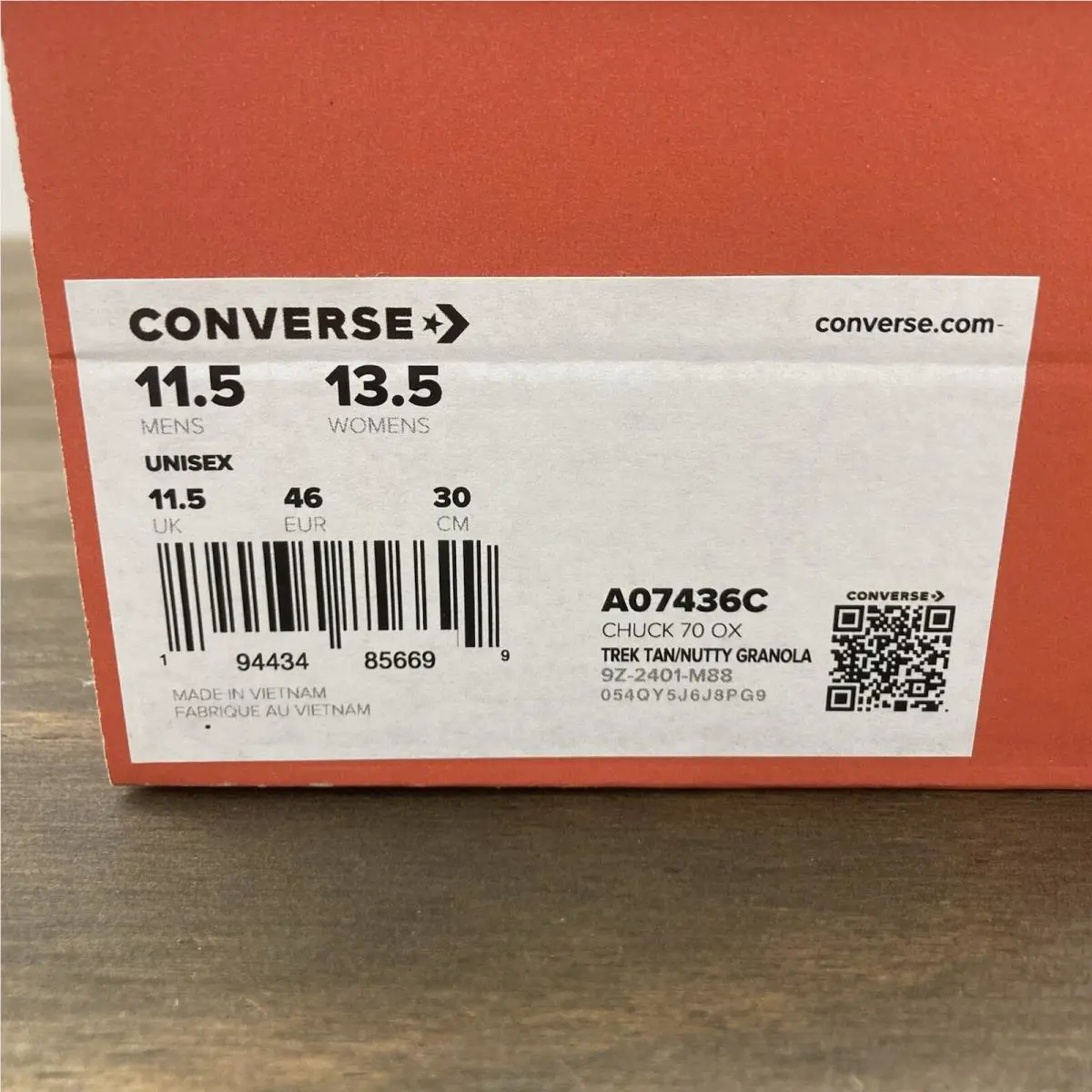 Converse shoes - Chuck 70 OX - Chuck - A07436C - Tan 6