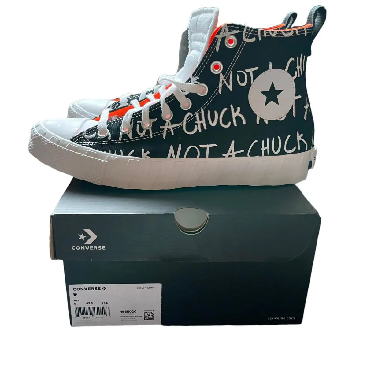 Converse shoes - Converse Untitl3d - 166502C - Black/White/Bold Madarin 8