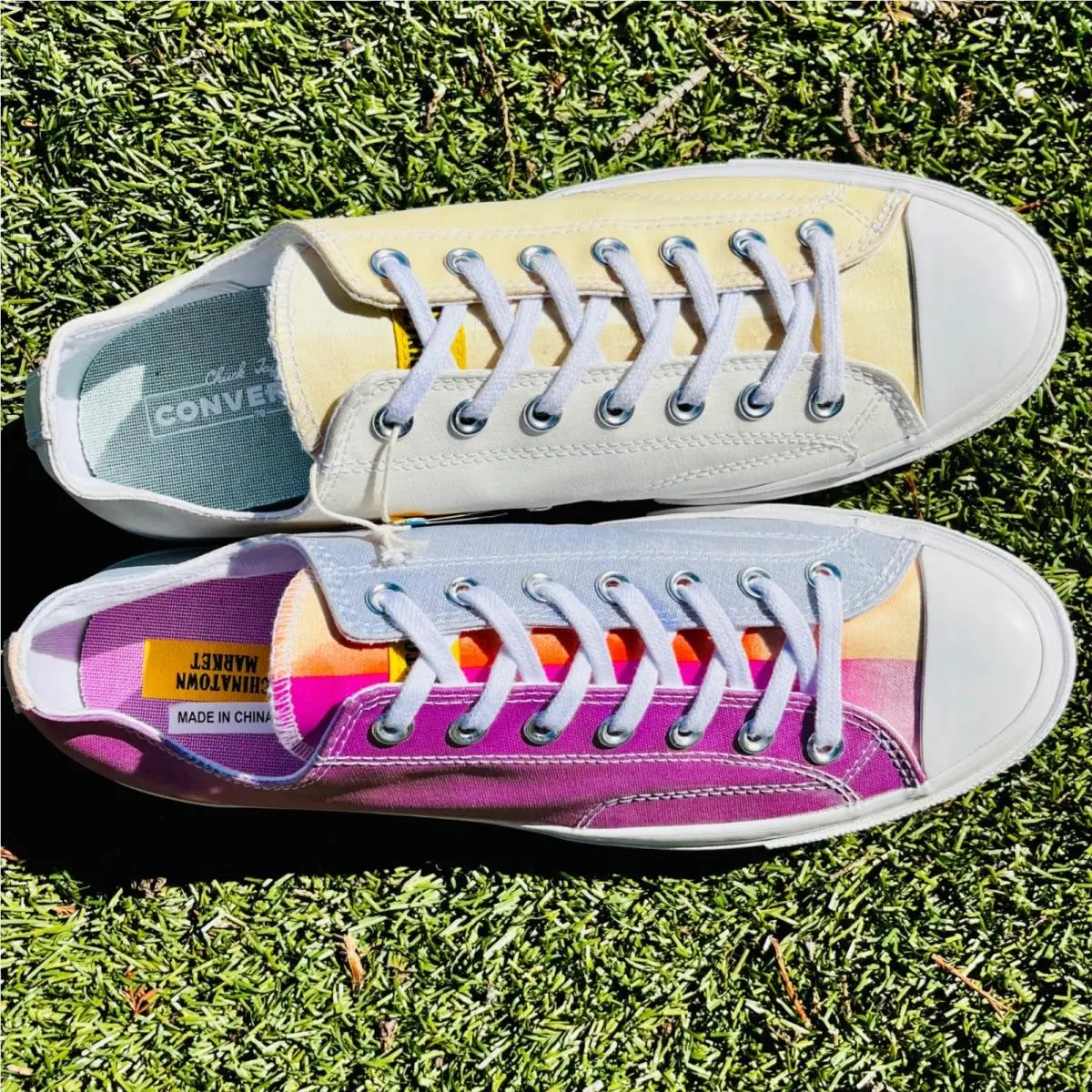 Converse shoes - Chinatown Market x Converse Chuck 70 Ox UV Activated - 166599C - White 9