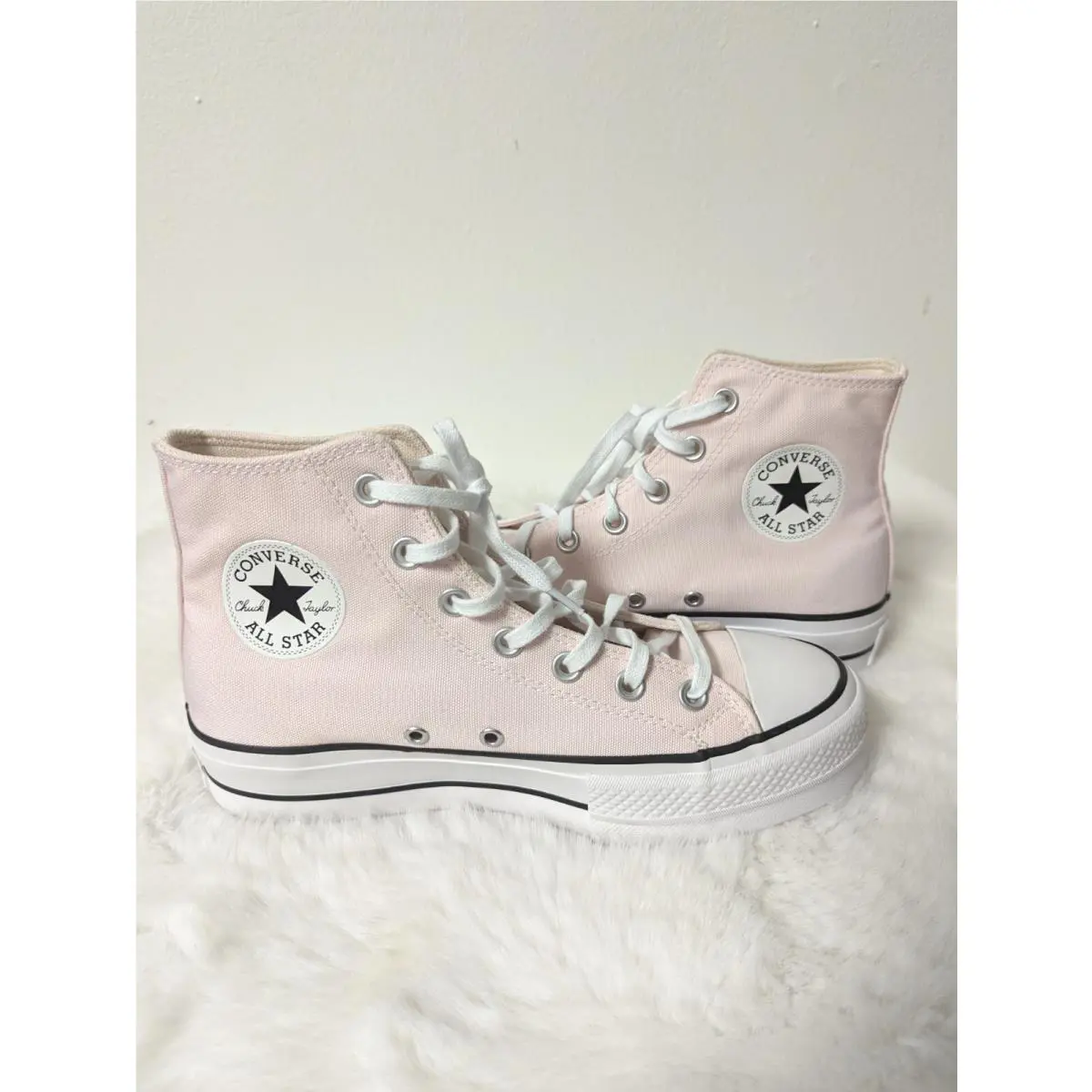 Women Size 10 Decade Light Pink Converse All Star Lift Platform Sneakers - Pink