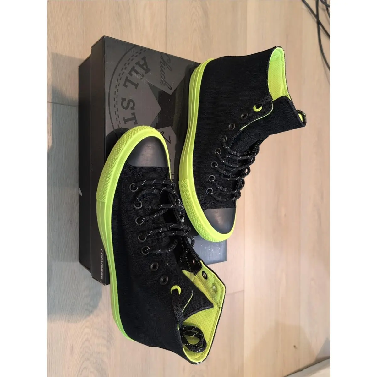 Converse shoes - Converse Chuck Taylor All Star II Hi - 153533C - Black / Volt / Gum (UPC: 888753807790) 0
