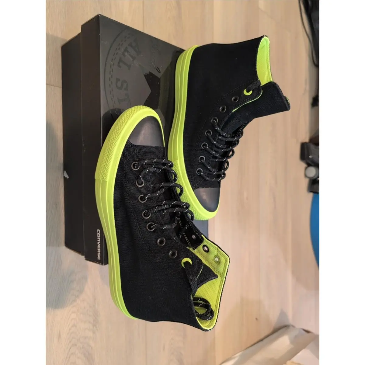 Converse shoes - Converse Chuck Taylor All Star II Hi - 153533C - Black / Volt / Gum (UPC: 888753807790) 1