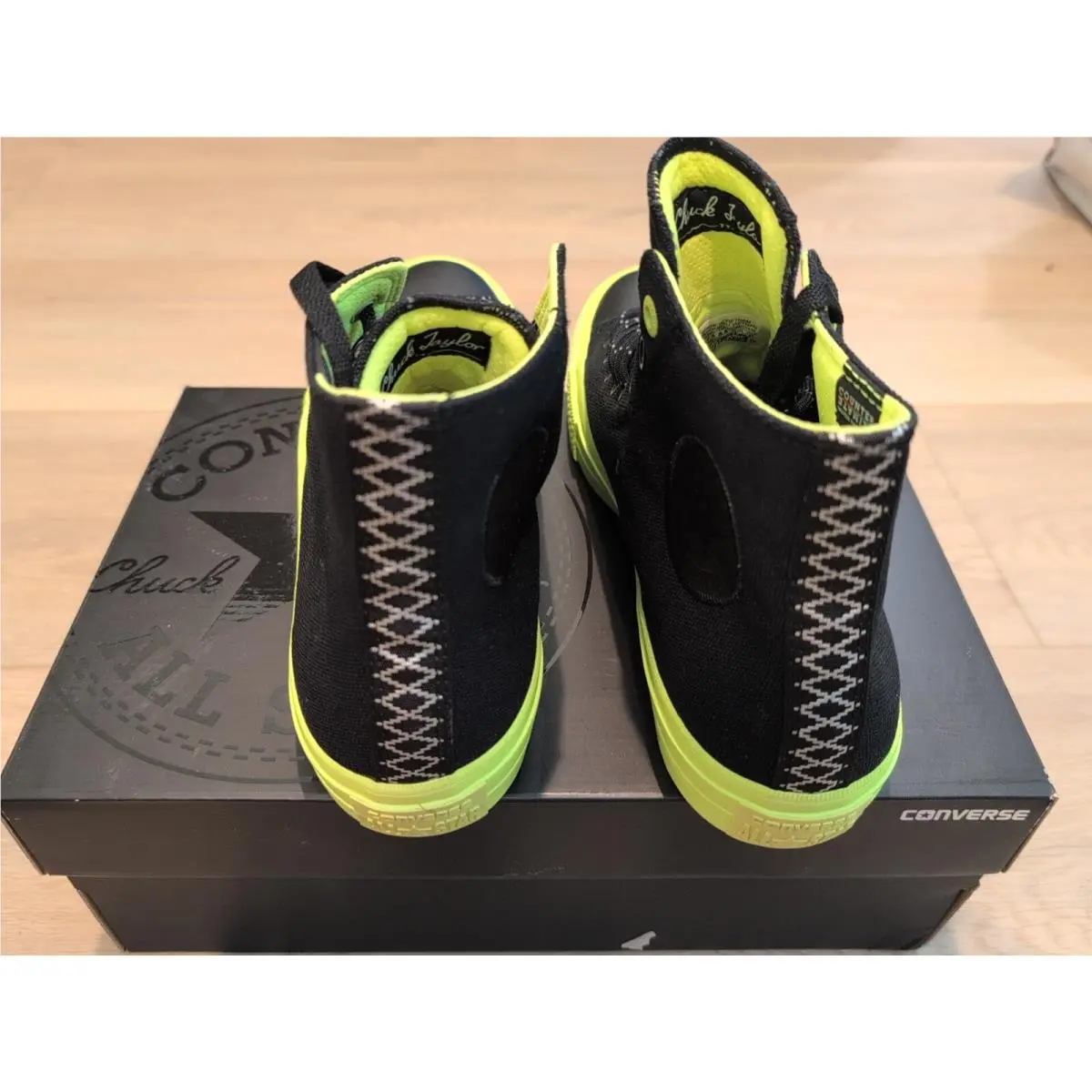 Converse shoes - Converse Chuck Taylor All Star II Hi - 153533C - Black / Volt / Gum (UPC: 888753807790) 2