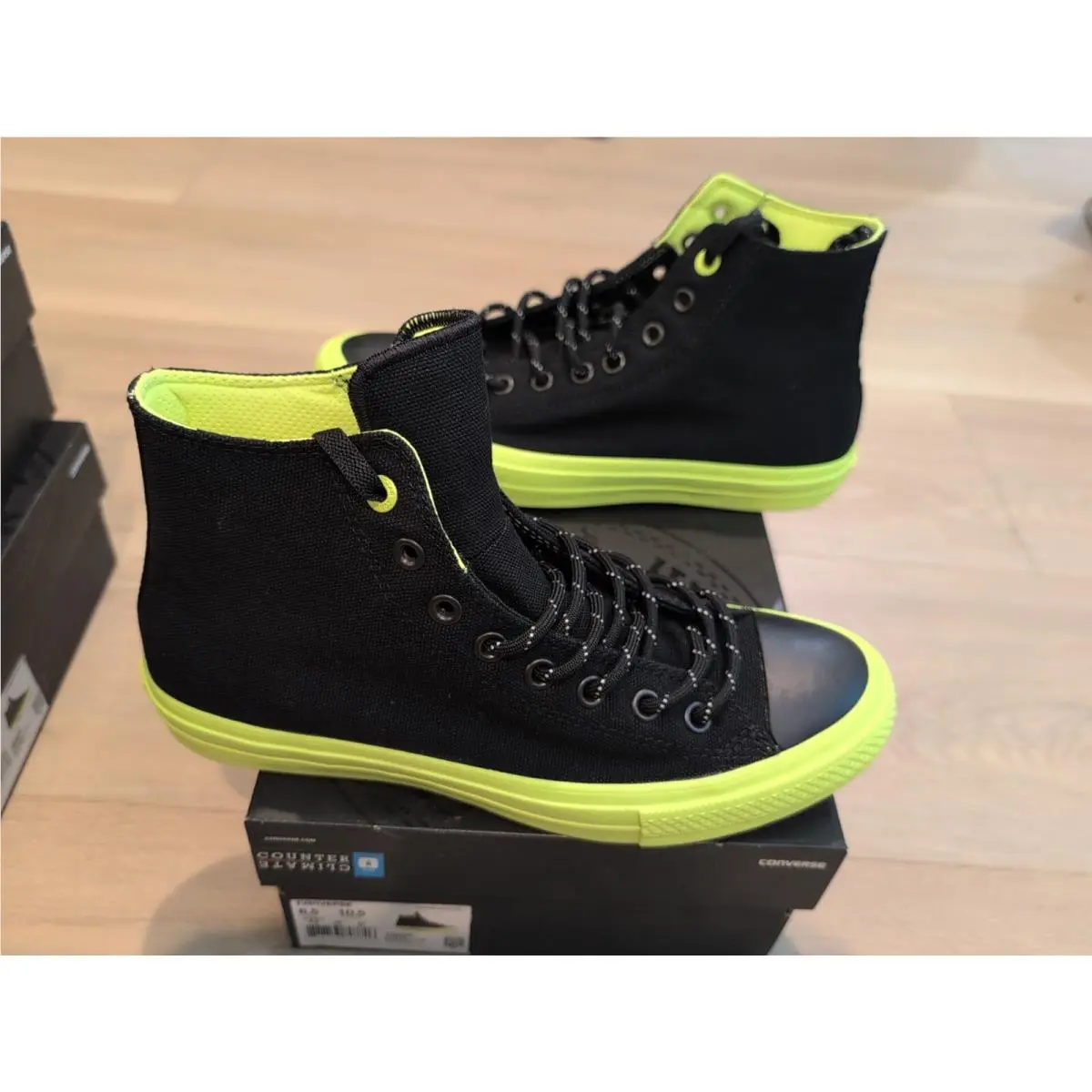 Converse shoes - Converse Chuck Taylor All Star II Hi - 153533C - Black / Volt / Gum (UPC: 888753807790) 5