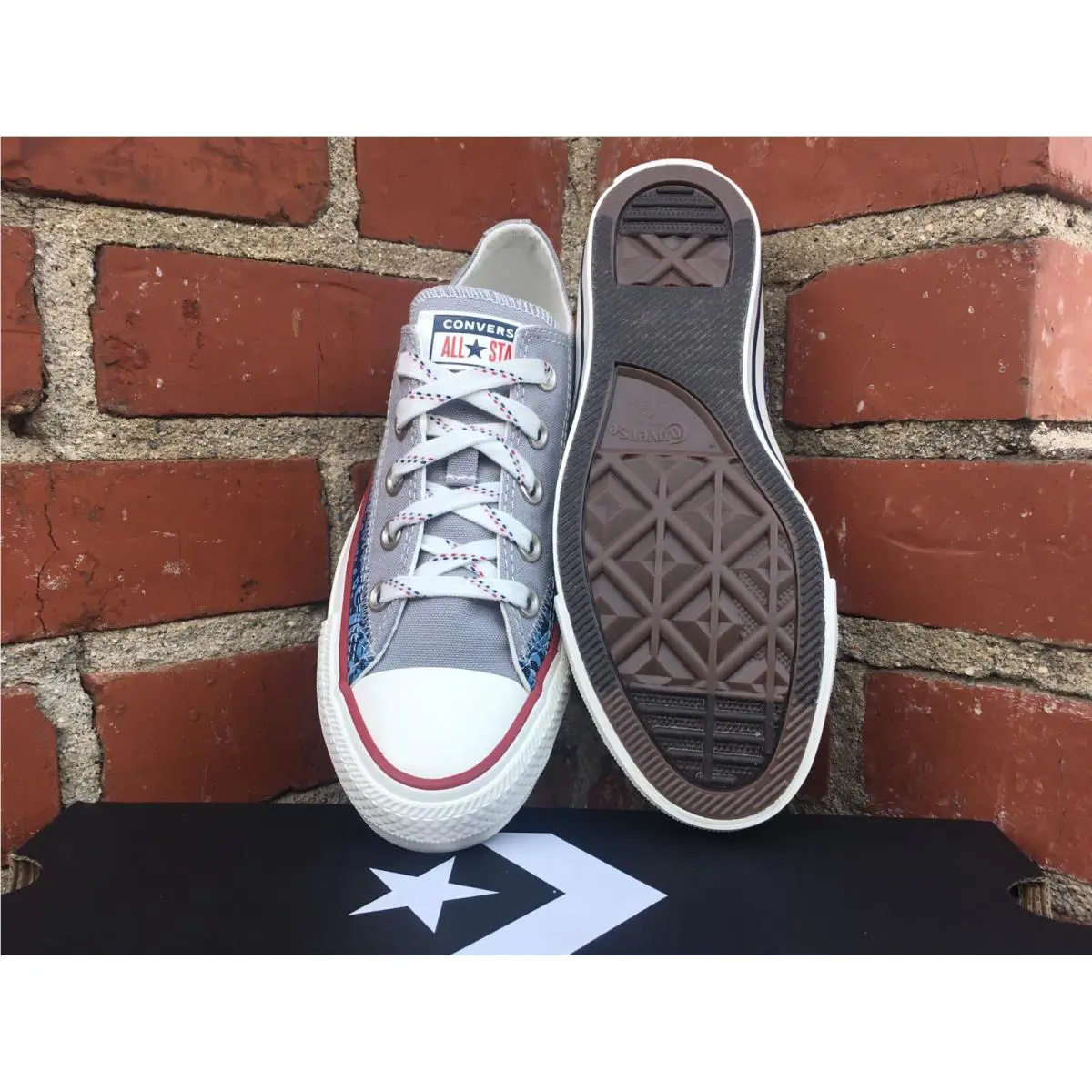 Converse shoes - Converse All-Star OX - 168040F - Gray, Manufacturer: Dolphin/Obsidian/Egret (UPC: 888757926695) 9