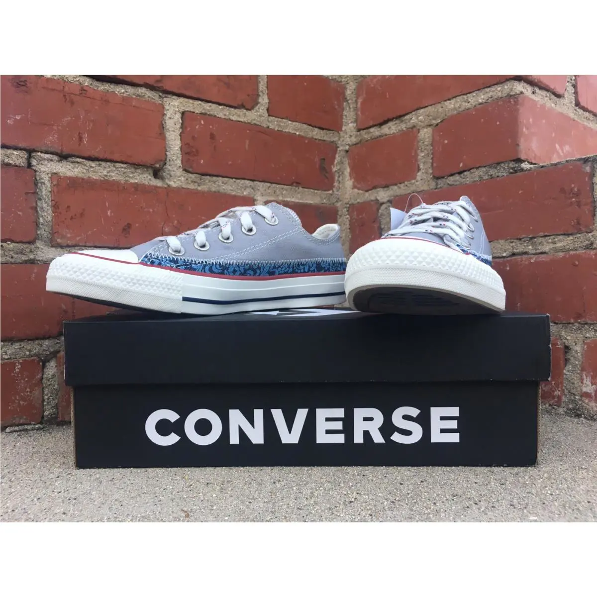 Converse shoes - Converse All-Star OX - 168040F - Gray, Manufacturer: Dolphin/Obsidian/Egret (UPC: 888757926695) 2