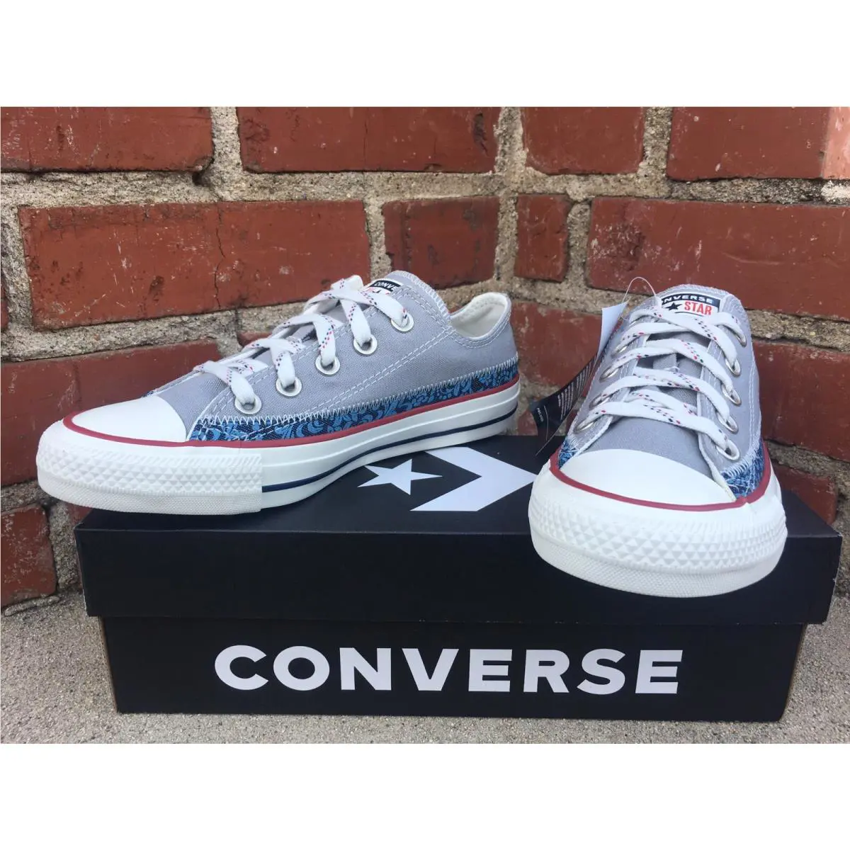 Converse shoes - Converse All-Star OX - 168040F - Gray, Manufacturer: Dolphin/Obsidian/Egret (UPC: 888757926695) 3