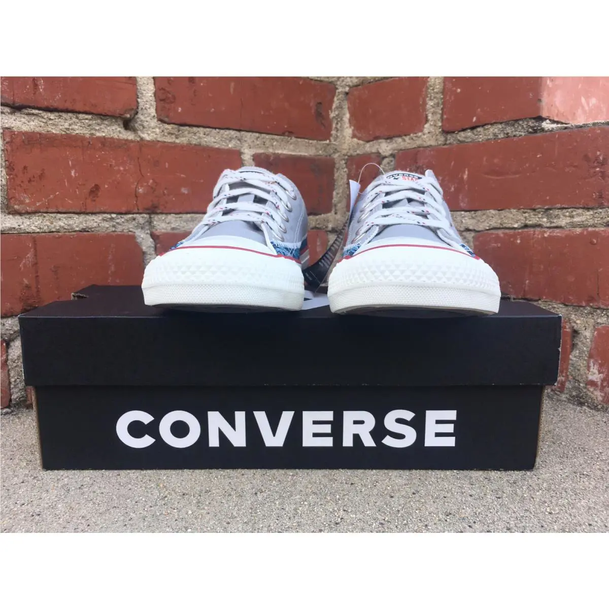 Converse shoes - Converse All-Star OX - 168040F - Gray, Manufacturer: Dolphin/Obsidian/Egret (UPC: 888757926695) 4