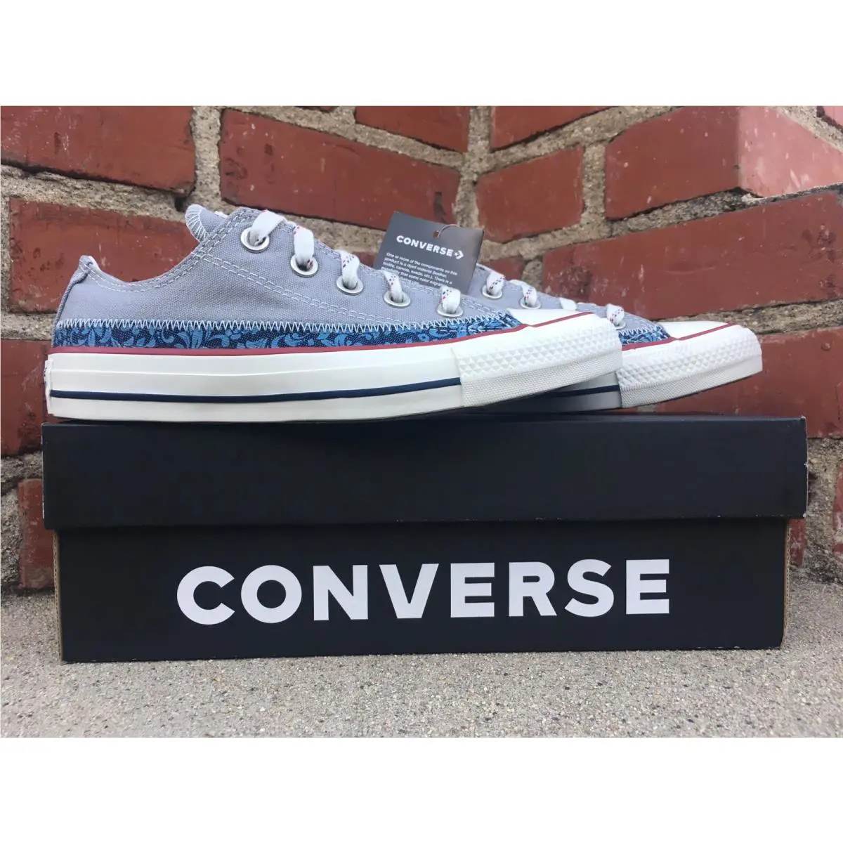 Converse shoes - Converse All-Star OX - 168040F - Gray, Manufacturer: Dolphin/Obsidian/Egret (UPC: 888757926695) 6