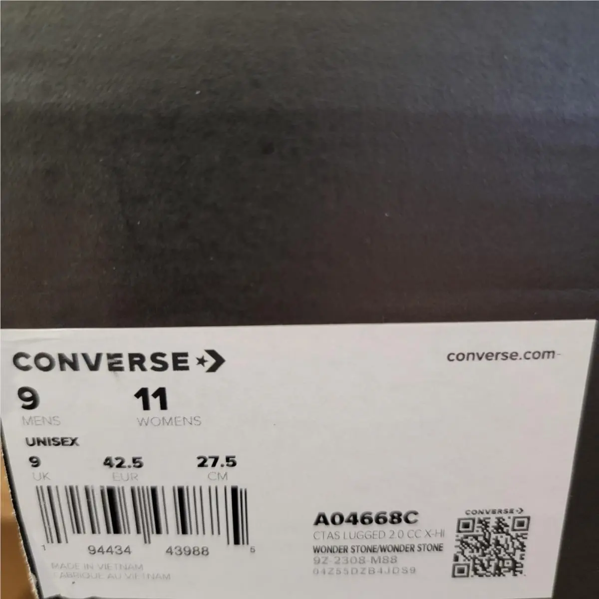 Converse shoes - Converse Chuck Taylor All Star 2.0 CC X-Hi - A04668C - Wonder Stone (UPC: 194434439885) 10