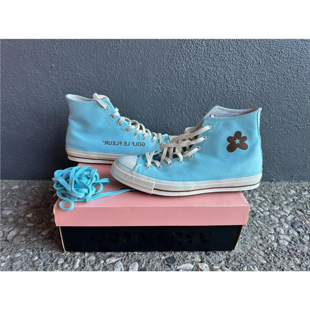 ꙮ Converse Golf Le Fleur x Chuck 70 High Gulf Stream Sz M11 / W13