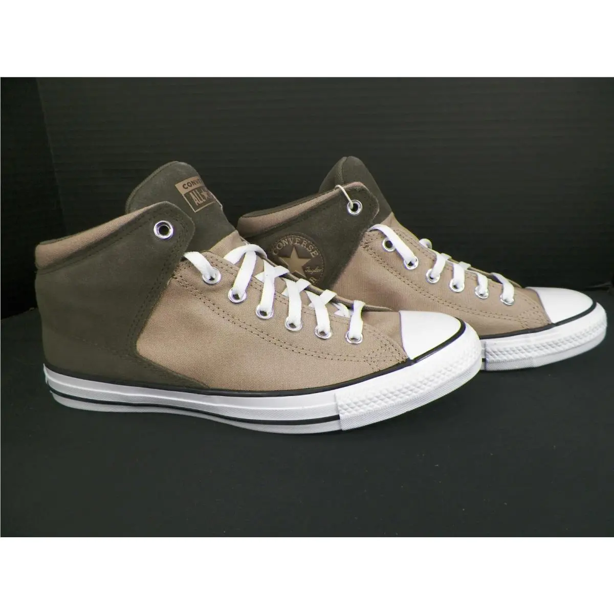 Converse Chuck Taylor All Star High Street Mid Cargo Brown White Mens Size 11.5