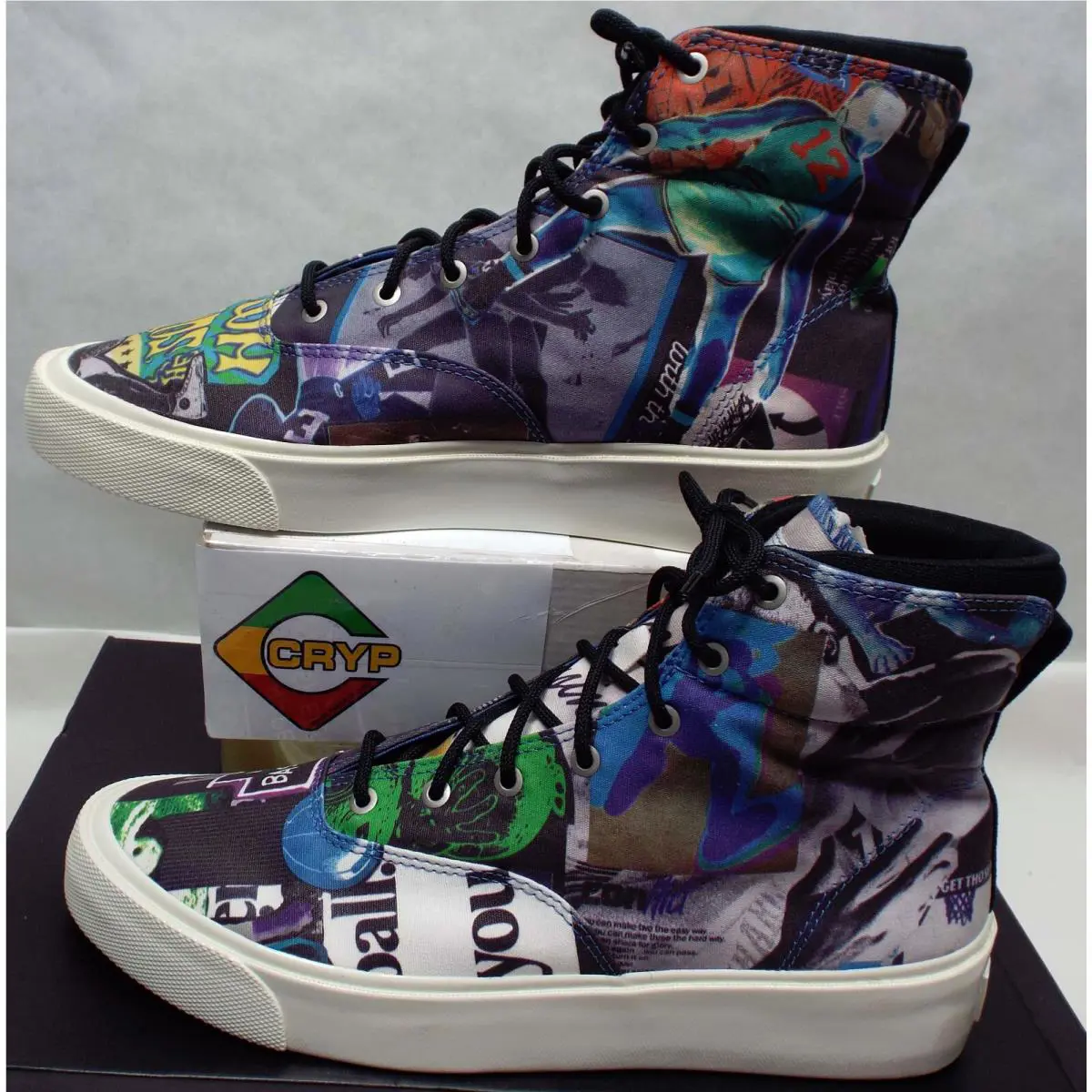 Converse shoes - Skid Grip Hi - Skid Grip - 170681C - Egret & Multi Color Graffiti 0