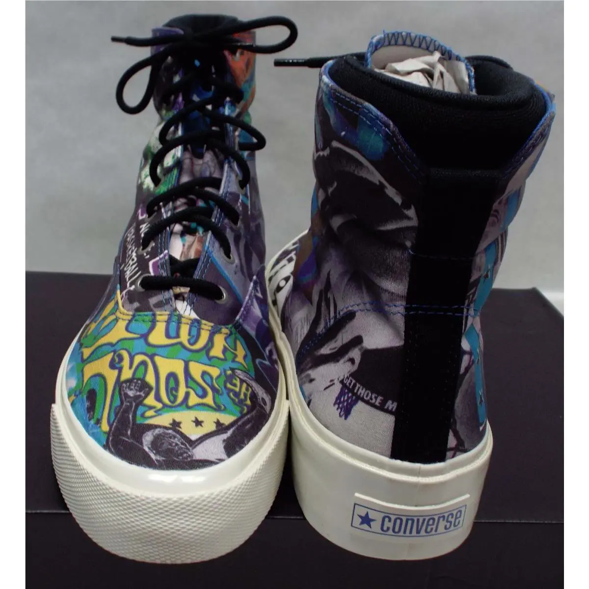Converse shoes - Skid Grip Hi - Skid Grip - 170681C - Egret & Multi Color Graffiti 1