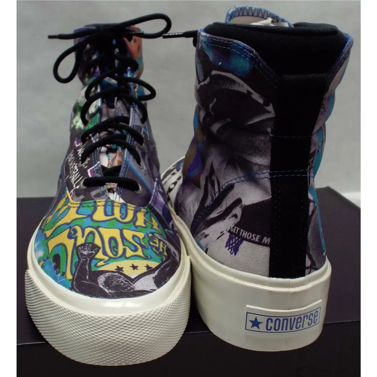 Converse shoes - Skid Grip Hi - Skid Grip - 170681C - Egret & Multi Color Graffiti 2