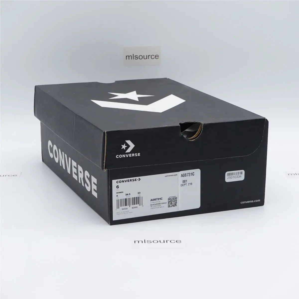 Converse shoes - Converse Chuck Taylor All Star Lift Platform - A08731C - Black, Manufacturer: Black/Egret/Gold (UPC: 194434829006) 7