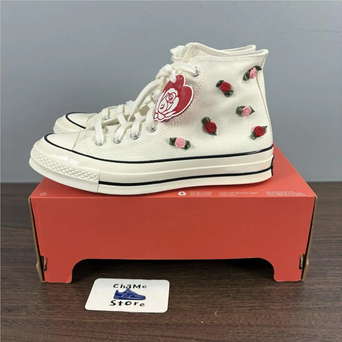 Converse shoes - Converse Chuck Taylor - Chuck Taylor - A10637C - White, Manufacturer: Egret/Red/Lt Jellyfish Jitter 1