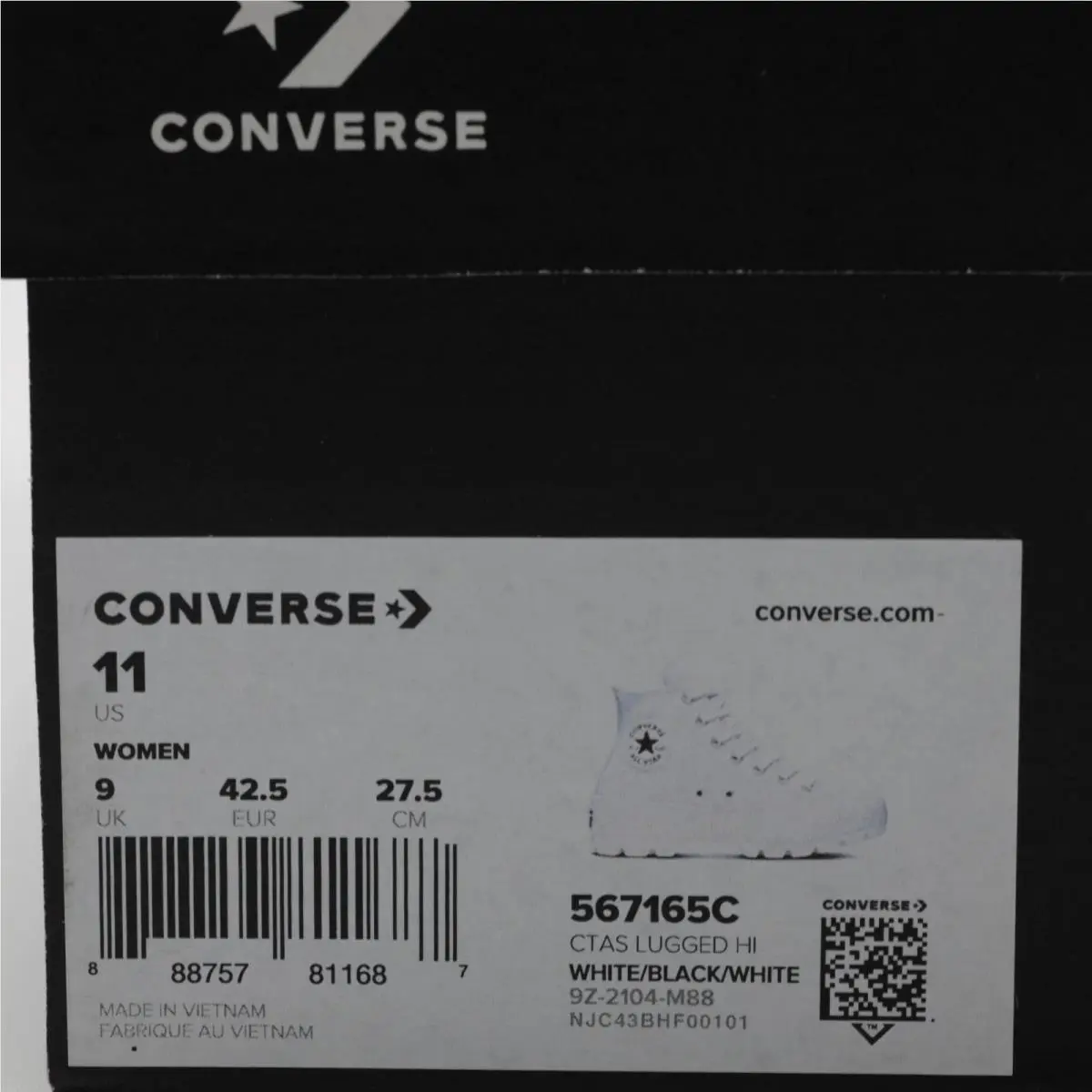 Converse shoes - Converse Chuck Taylor All Star Hi - 567165C - White (UPC: 888757811687) 9