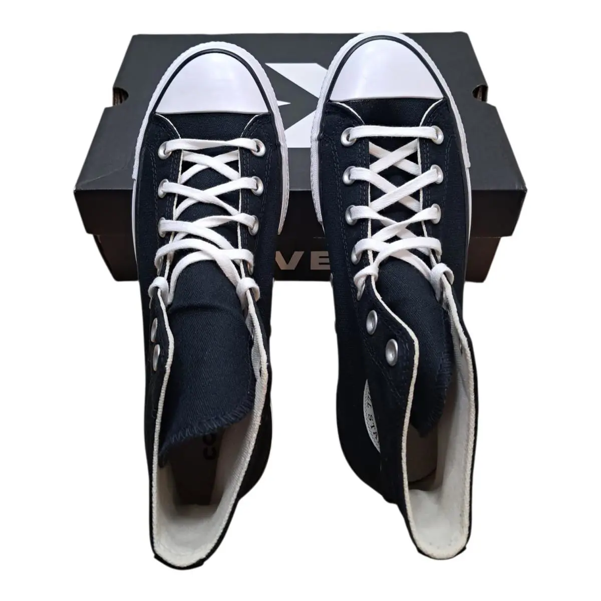 Converse shoes - Chuck Taylor All Star Lift Hi - 560845F - Black/White (UPC: 194433494786) 8