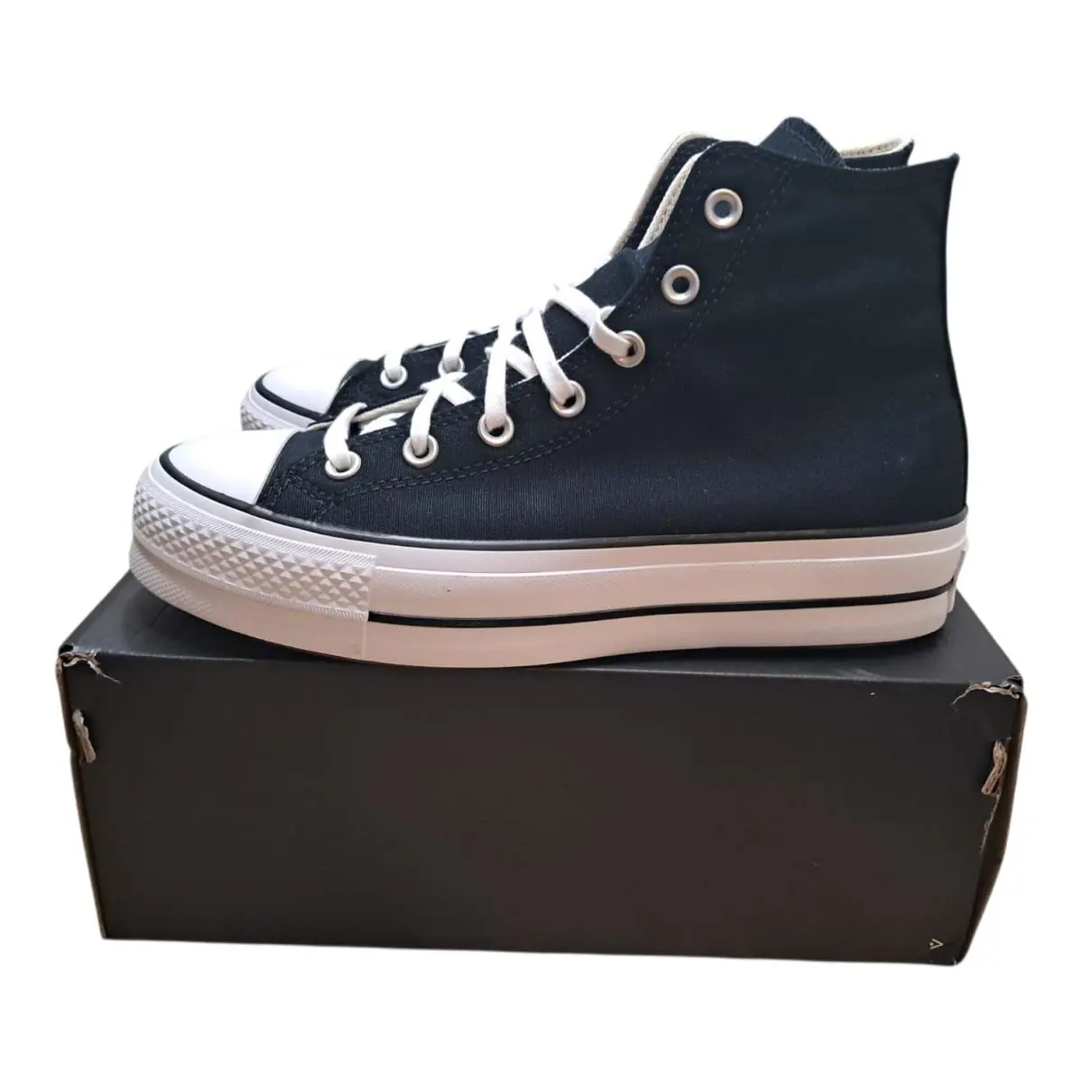 Converse shoes - Chuck Taylor All Star Lift Hi - 560845F - Black/White (UPC: 194433494786) 4
