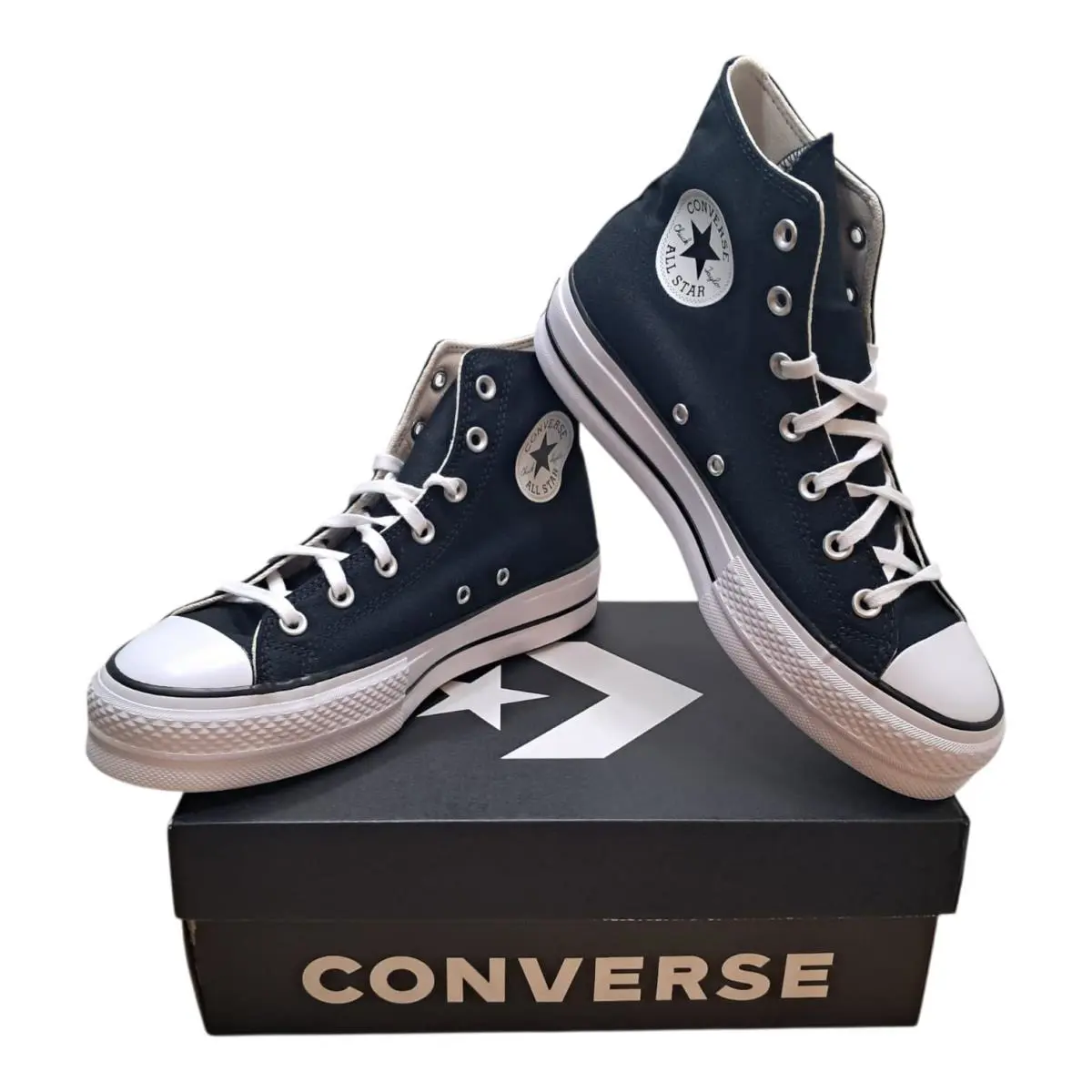 Converse shoes - Chuck Taylor All Star Lift Hi - 560845F - Black/White (UPC: 194433494786) 7