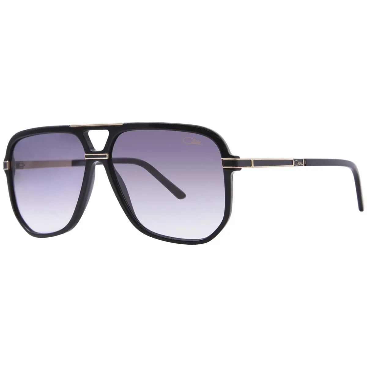 Cazal 6025 001 Sunglasses Men`s Black-gold Pilot 58mm