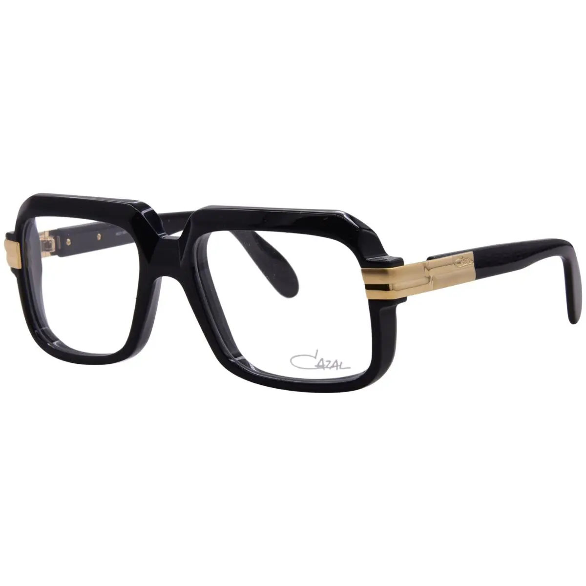 Cazal Legends Eyeglasses 607 001 Black /gold Square Optical Frame 56mm