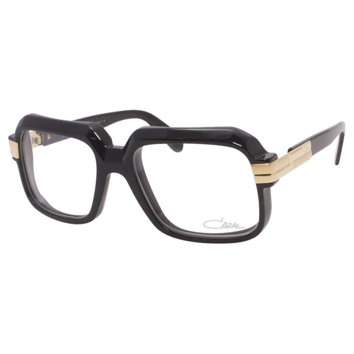 Cazal Legends Eyeglasses 607 001 Black /gold Square Optical Frame 56-mm