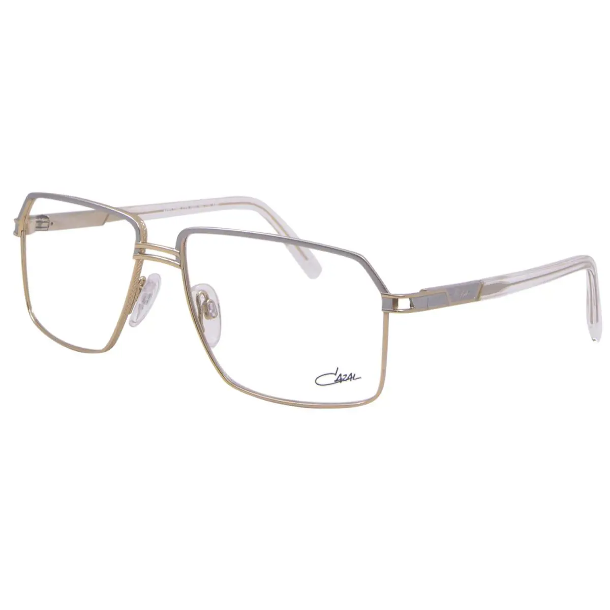 Cazal 7099 002 Titanium Eyeglasses Frame Men`s Gold/silver Full Rim 59mm