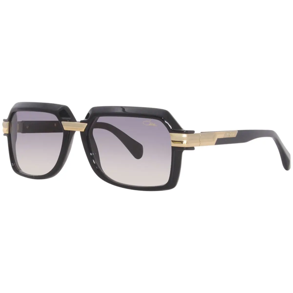 8043 001 Sunglasses Men`s Black/gold/grey Gradient Lens Square Shape 56mm by Cazal