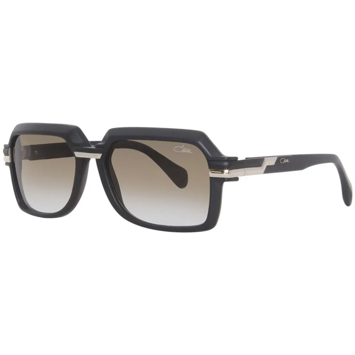 8043 002 Sunglasses Men`s Black/silver/brown Gradient Square Shape 56mm by Cazal