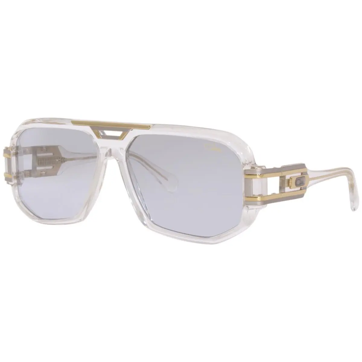 Cazal Legends 675 003 Sunglasses Men`s Crystal/gold/silver Mirror 60mm