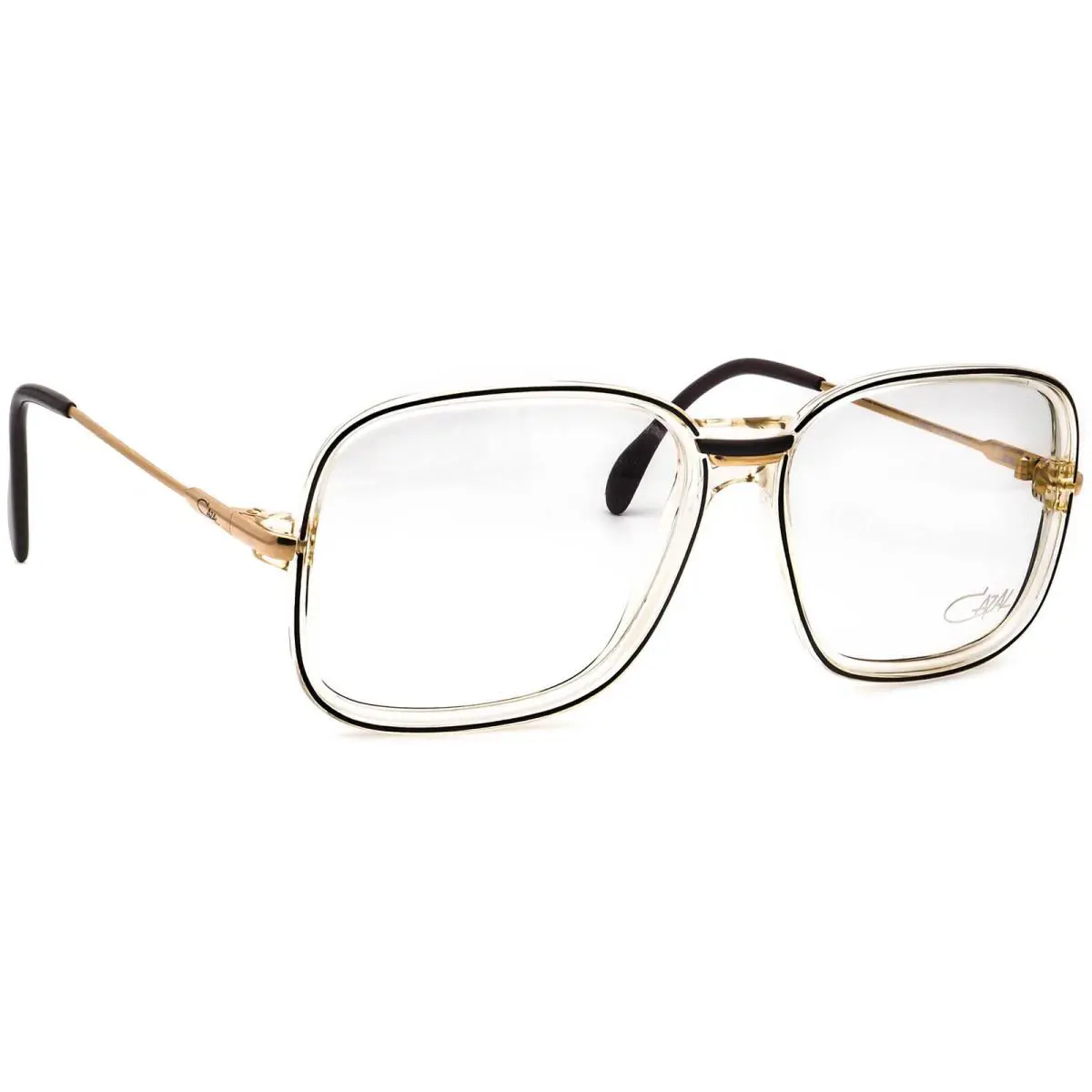 Cazal Eyeglasses Mod 629 Col 212 Clear/black/gold Square Frame 59 17 140