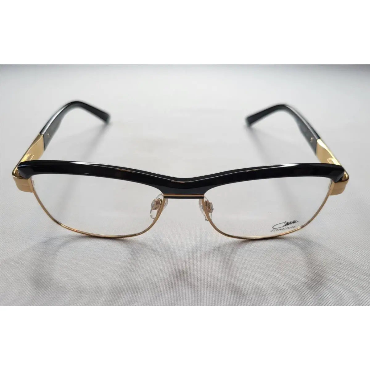 Cazal Mod. 4251 Col. 001 Gold Black Titanium Optical Frame Eyesize 54-15-135