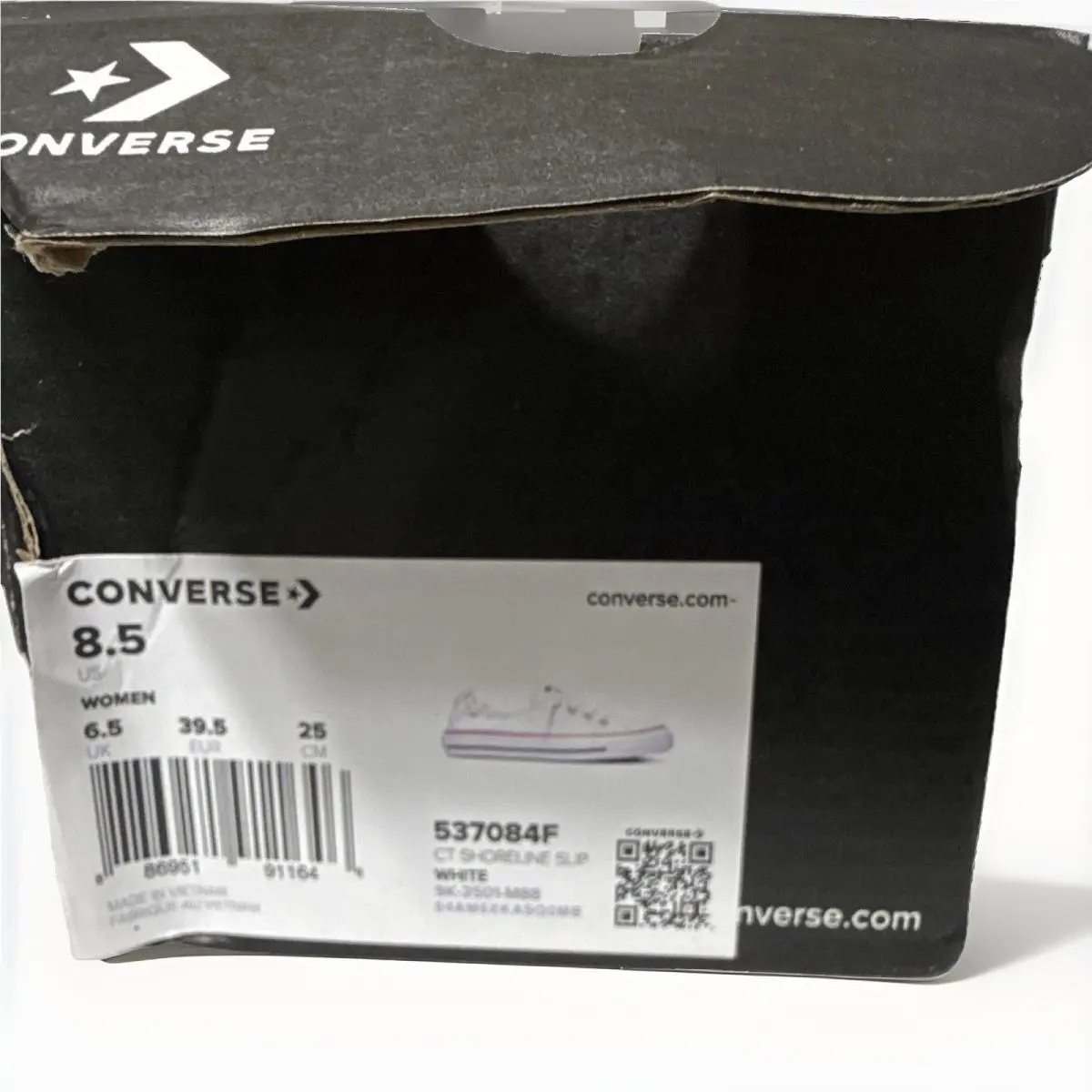 Converse Shoreline Slip White M Women Size 8.5