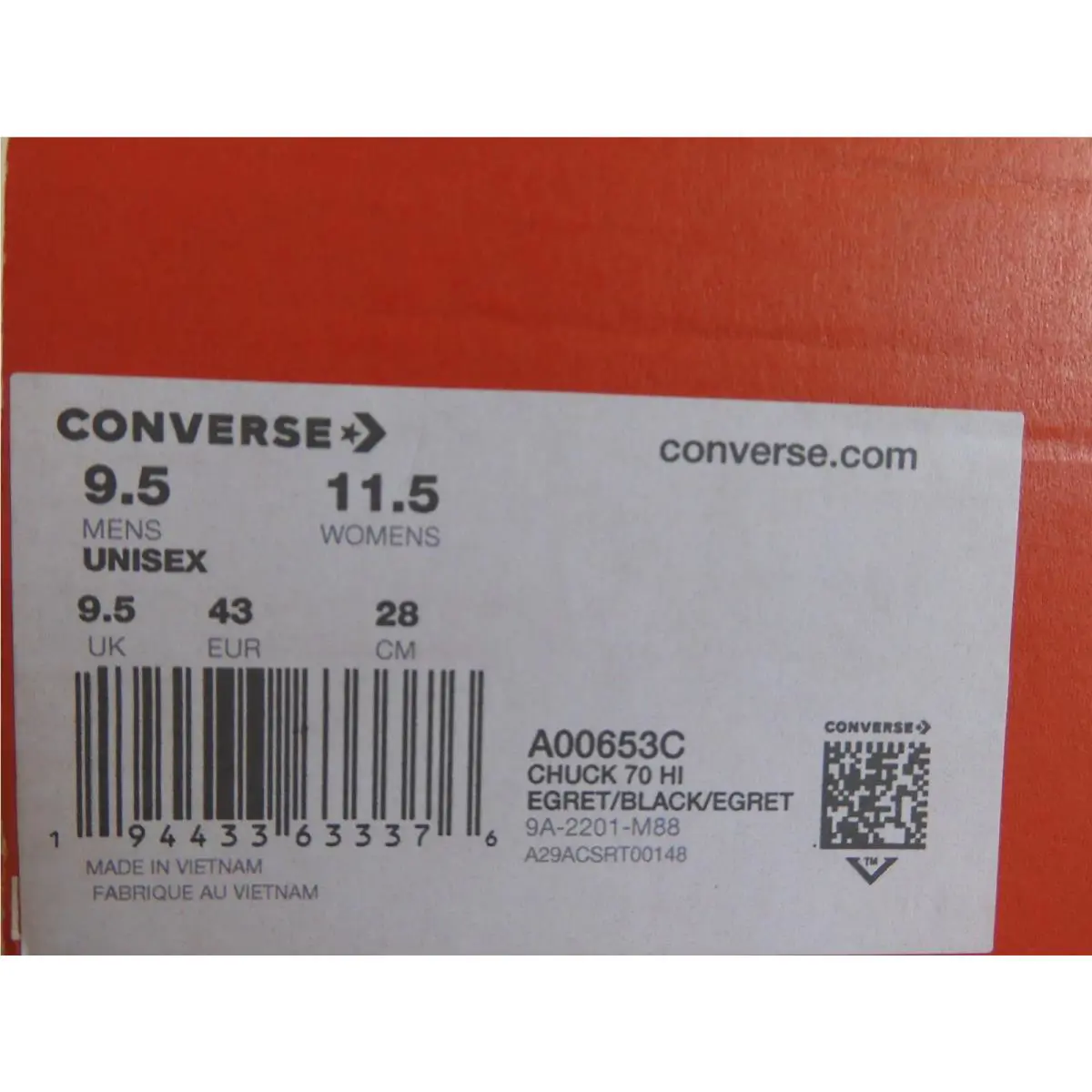 Converse shoes - Converse Chuck 70 - Chuck - A00653C - White (UPC: 194433633376) 3