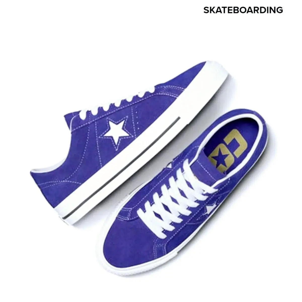 Converse shoes - Converse One Star Pro Suede - A09230C - Indigo - Blue purple 1