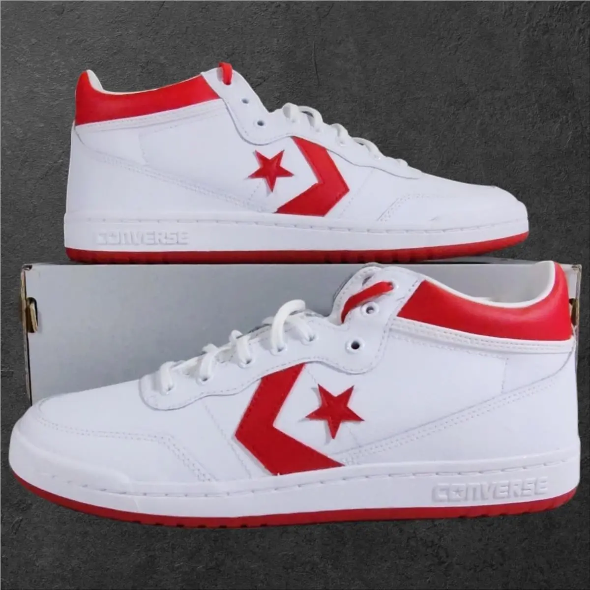 Converse Cons Fastbreak Pro Mid Red/white A10200C Unisex Men`s 10.5 Women`s 12
