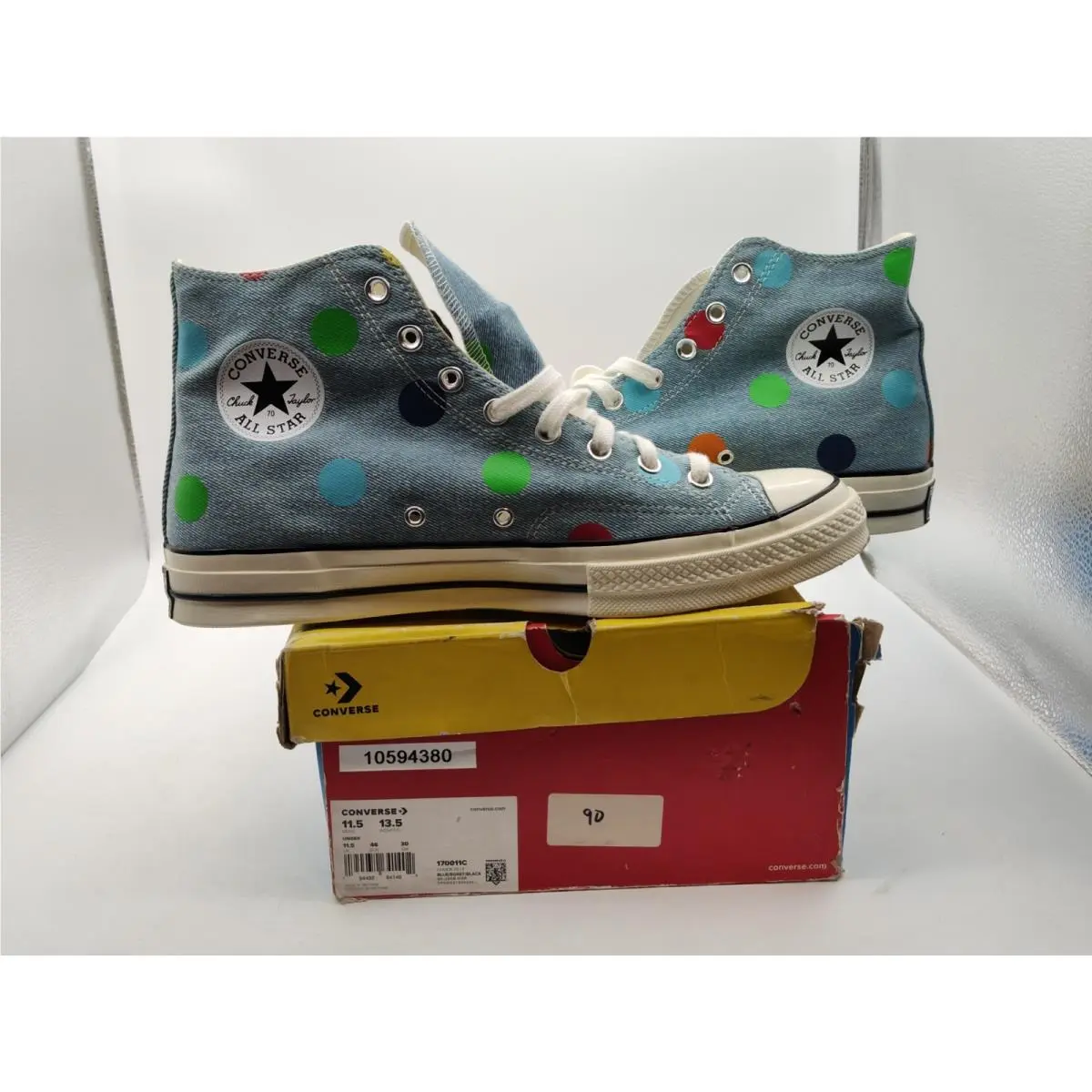Unisex-converse-chuck 70Hi-Golf-Denim-Tyler Creator-men Size 11.5/Women 13.5-NEW