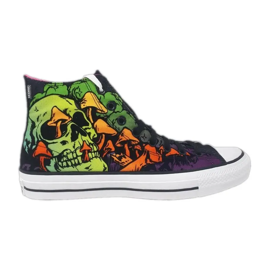 Chuck Taylor All Star Pro Hi Wasabi Blacklight Mens 9.5 171225C Skull by Converse