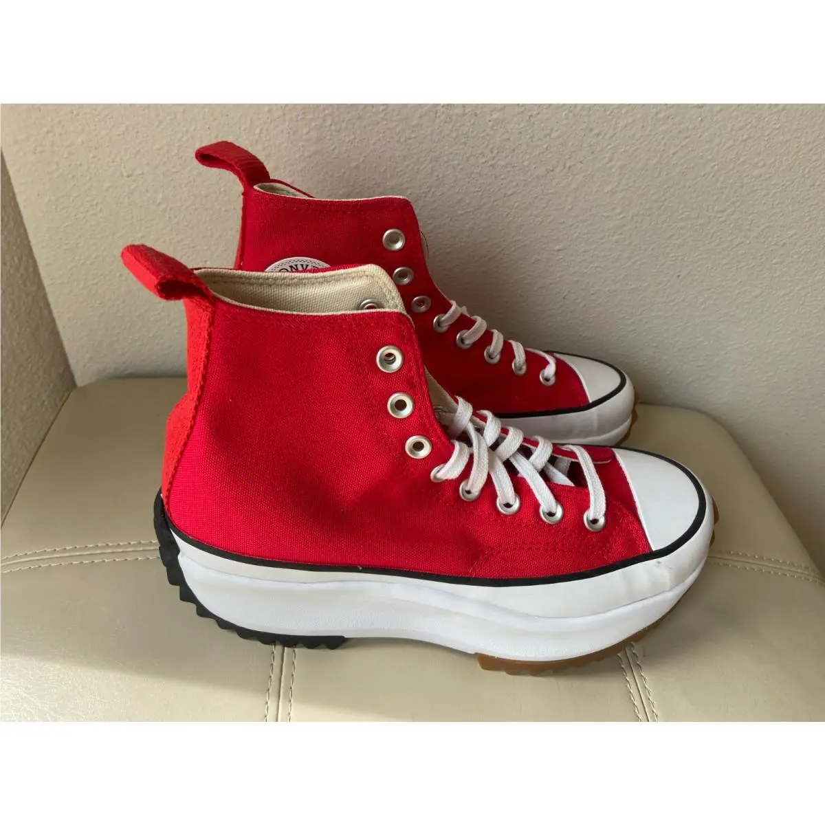 Converse Chuck Taylor Unisex Sneaker Red Platform SZ 8