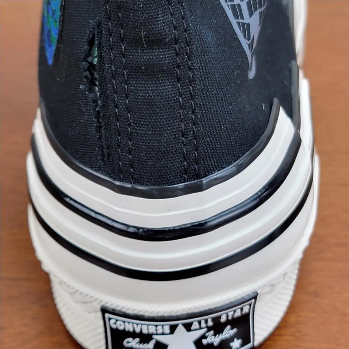 Converse shoes - Converse Chuck 70 Hacked Heel Hi - A02407C - Black / Iron Grey / Blue (UPC: 194433765558) 11