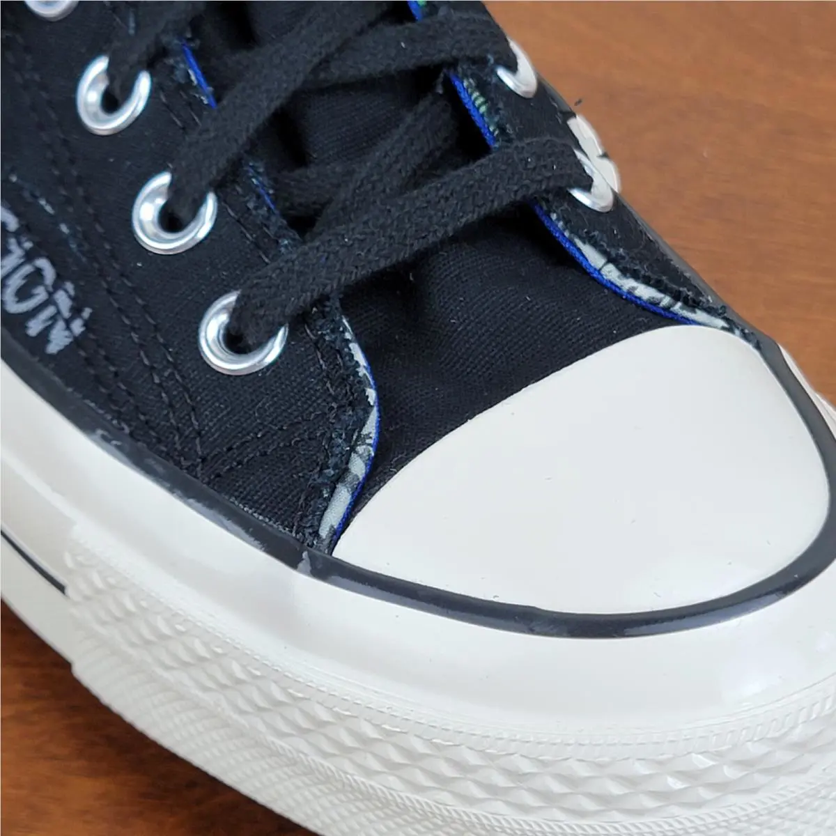 Converse shoes - Converse Chuck 70 Hacked Heel Hi - A02407C - Black / Iron Grey / Blue (UPC: 194433765558) 5