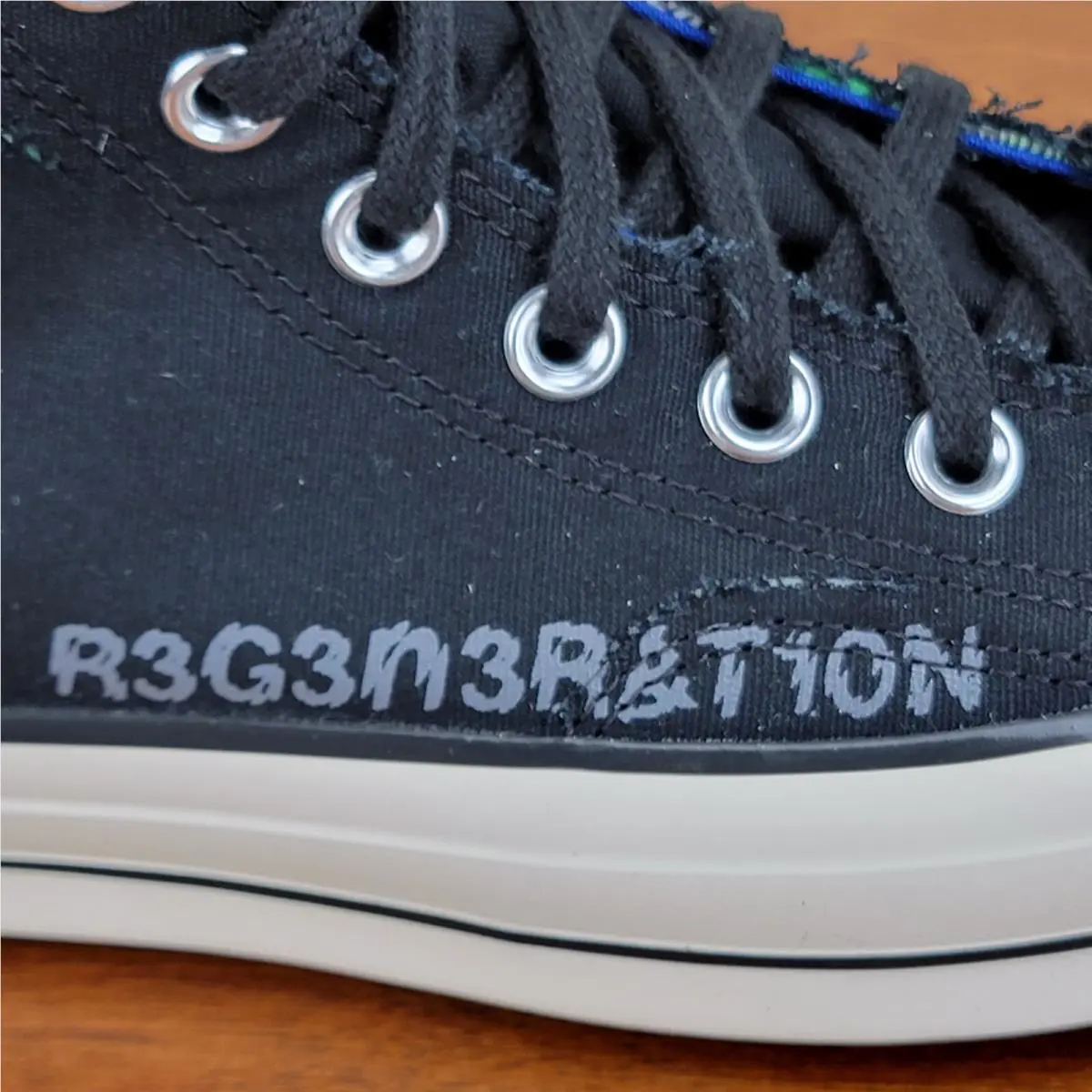 Converse shoes - Converse Chuck 70 Hacked Heel Hi - A02407C - Black / Iron Grey / Blue (UPC: 194433765558) 7
