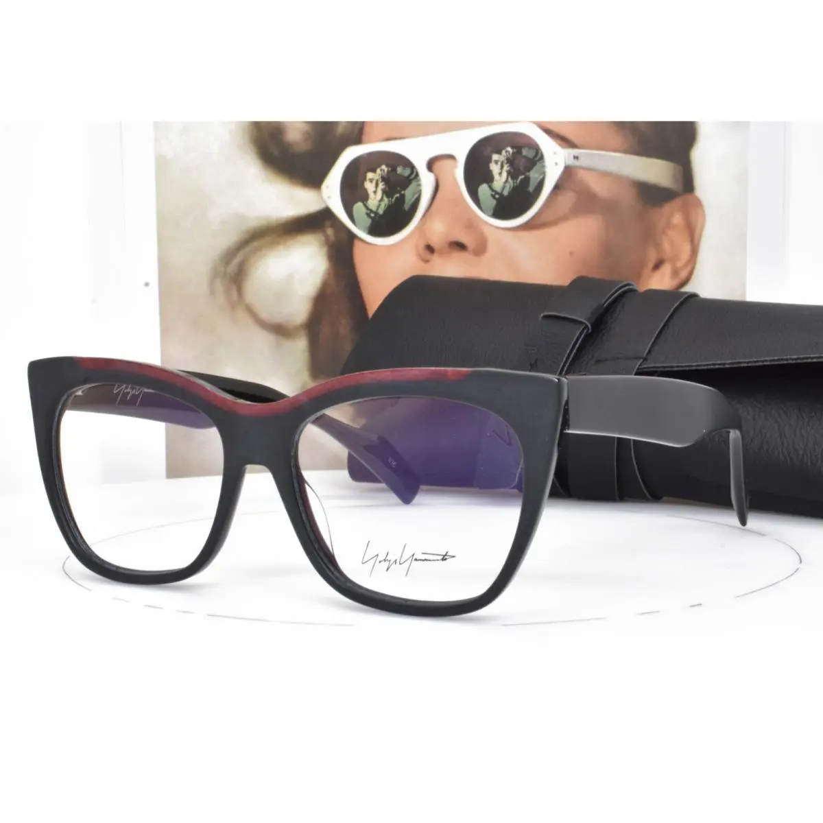 Eyeglasses Matte Black Cat Eye 50-20-140 1030 002 by Yohji Yamamoto